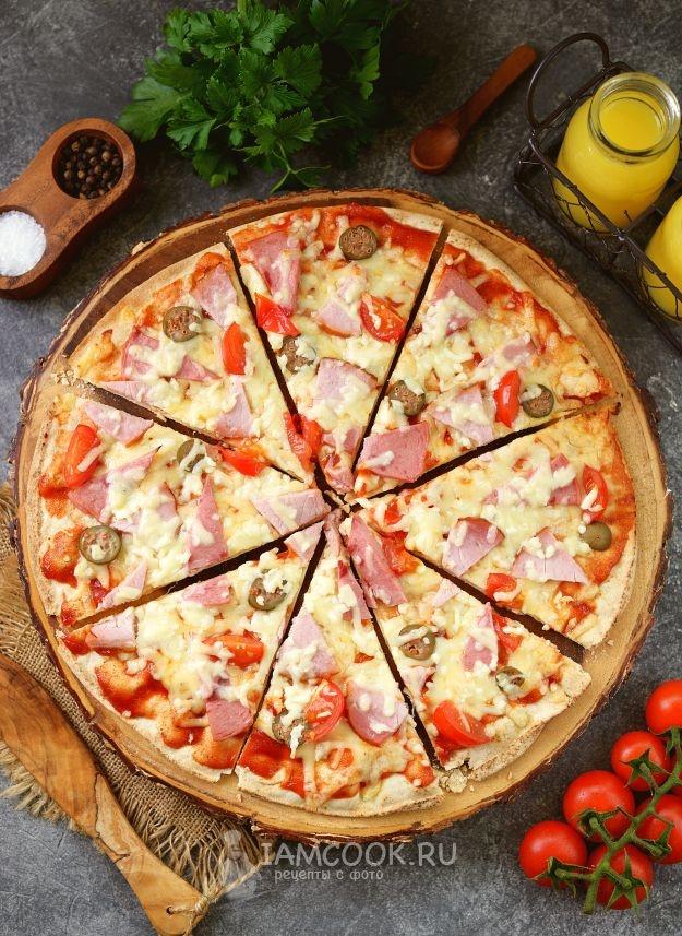 Succulent Spectacle of Spiced Meats Fusion Pizza
